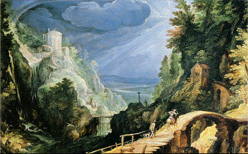 Mountain landscape, Paul Bril